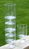 Reusable Plastic Stacking Wine Glass 